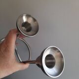 Georg Jensen brushed stainless steel candlestick