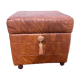 Leather pouf chest 80s