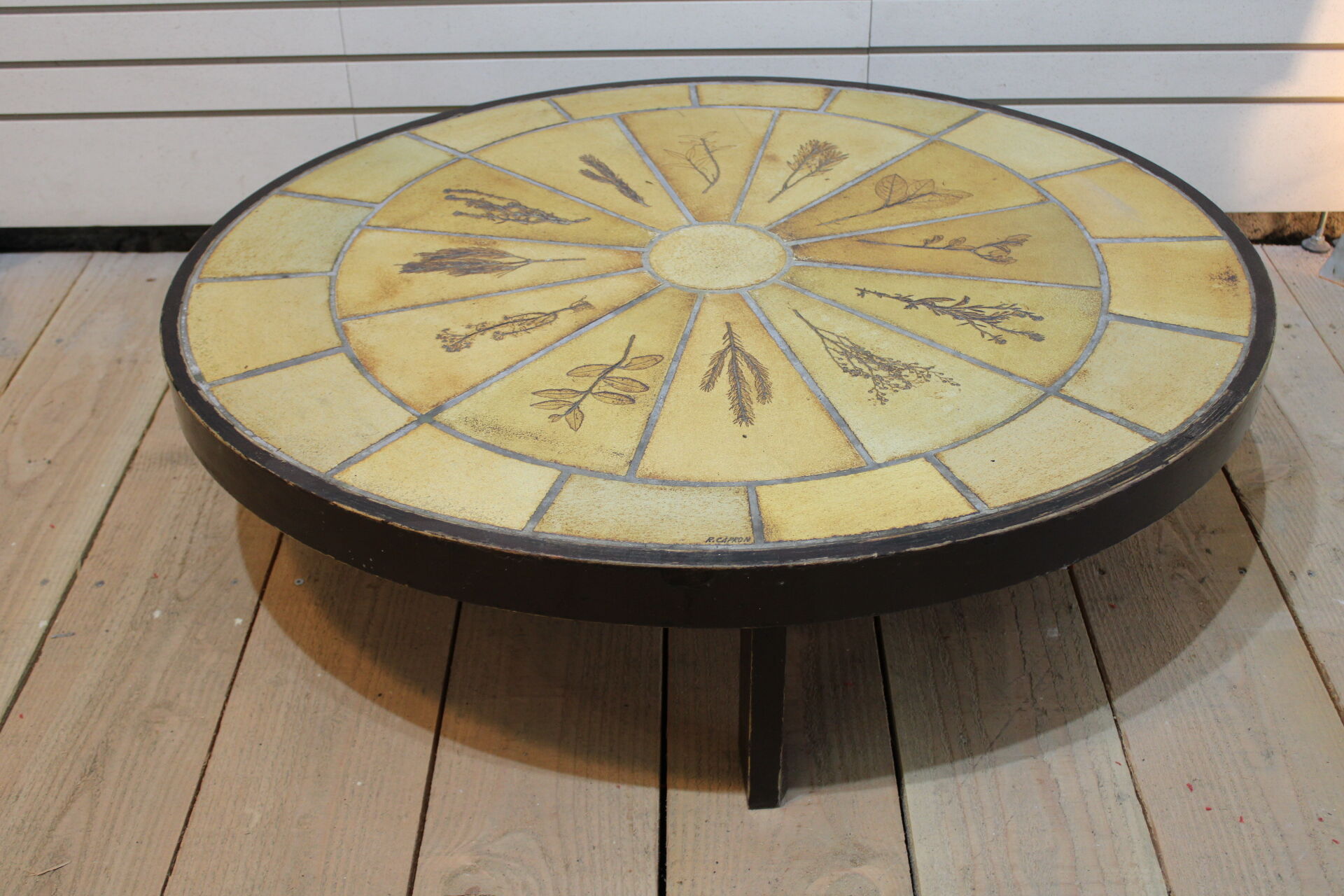 Roger Capron herbarium coffee table