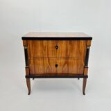 Biedermeier Chest of Drawers in Ebonized & Gilded Cherry Wood, Franconia, 1820s