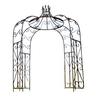 Gloriette, arbour, wrought iron pergola