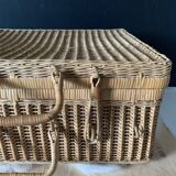 Wicker suitcase