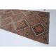 1970s Turkish Hand-Knotted Wool Cotton Red Runner 101x320
