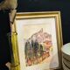 Framed watercolor Route de Vence signed Migueline 1933