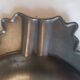 Decorated pewter ashtray
