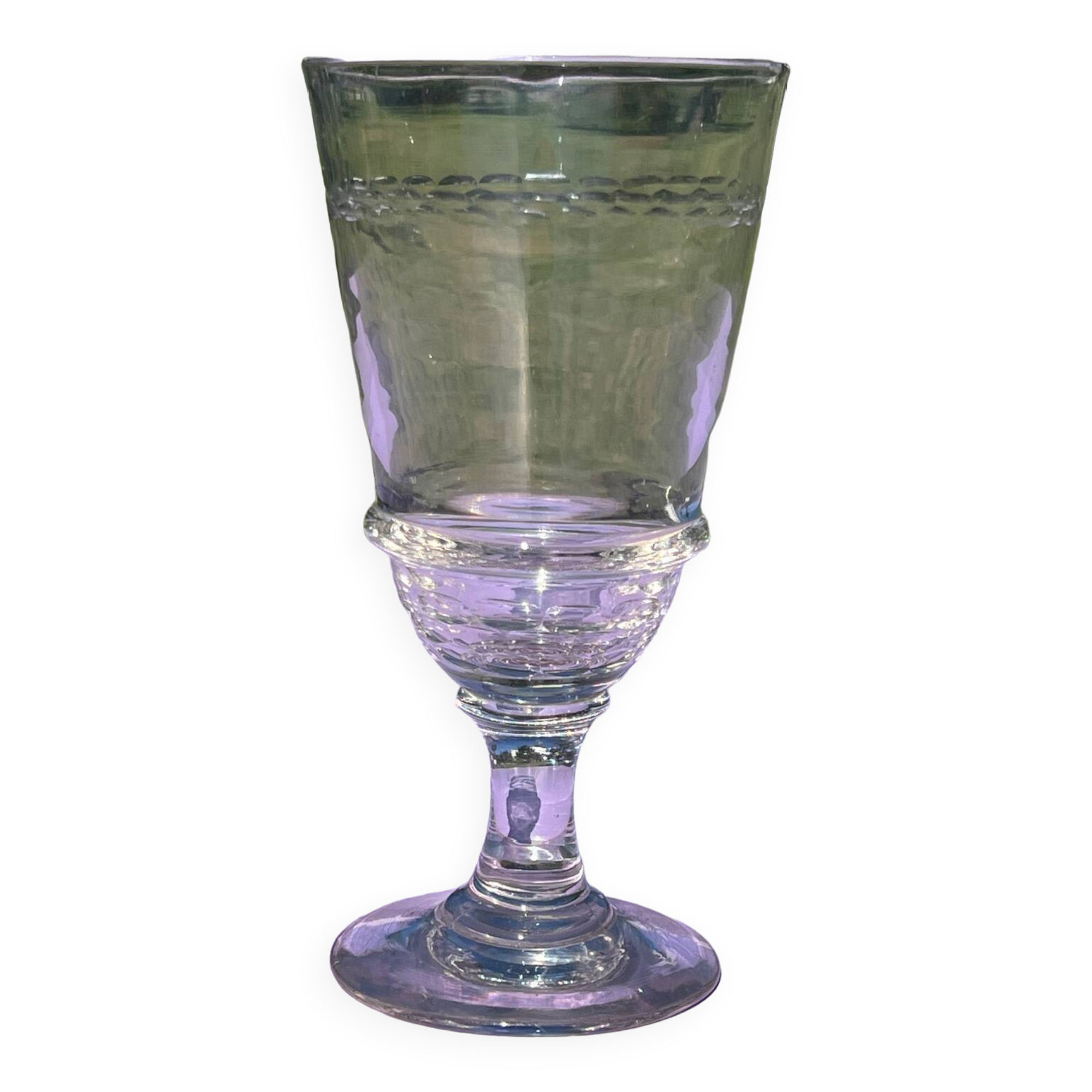 Ancien verre à absinthe verre soufflé XIXème