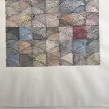 Contemporary school: mixed technique on paper, Untitled (shell), circa 2021