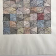Contemporary school: mixed technique on paper, Untitled (shell), circa 2021