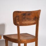 Vintage Thonet Chair Set (c.1950). Set of 4 pieces #6