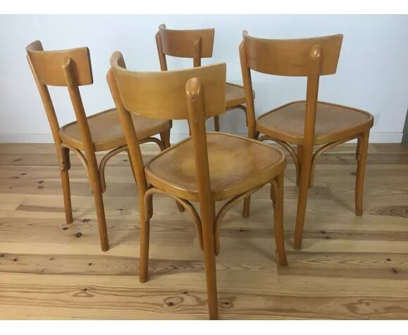 4 vintage bistro chairs 60s
