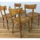 4 vintage bistro chairs 60s