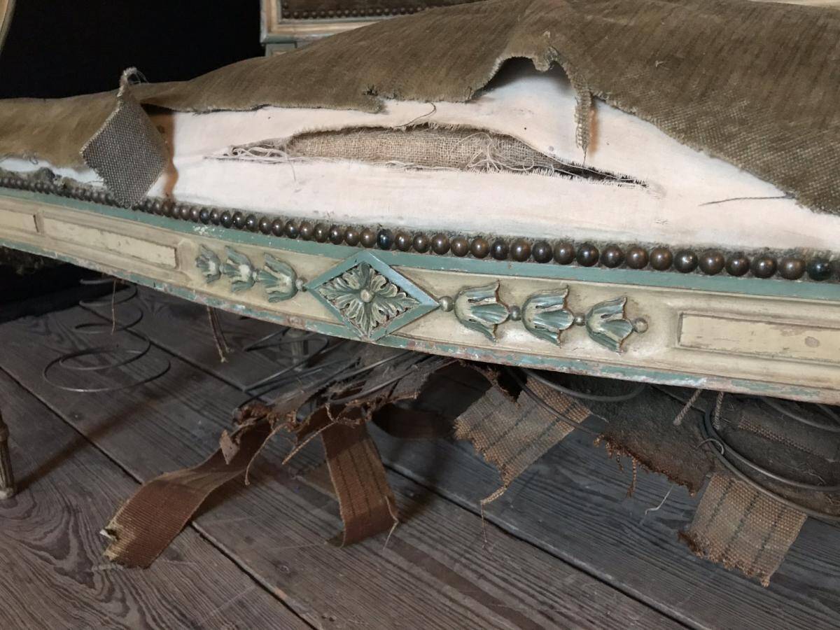 Banquette de style Louis XVI