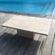 Table basse en travertin vintage, 1970