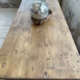 Farmhouse table pine multi-drawers