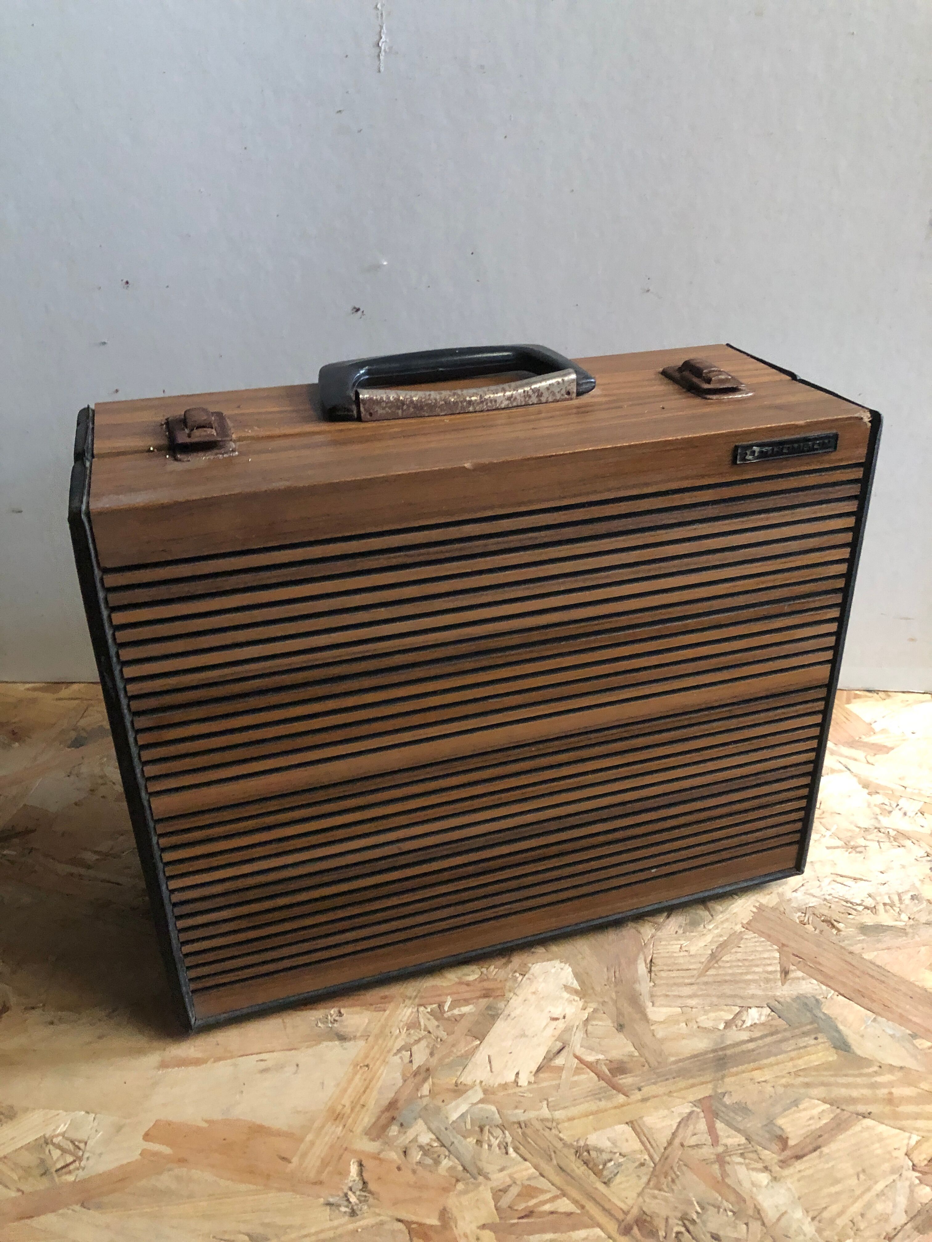Old disc player thomson c290 automatic + speaker 70's vintage