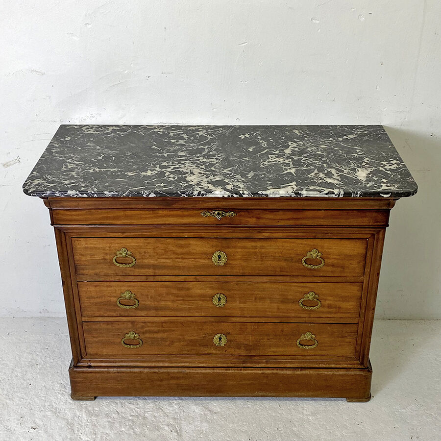 Commode louis philippe acajou et placage d'acajou