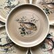 Flat plates Sarreguemines Fish Granville