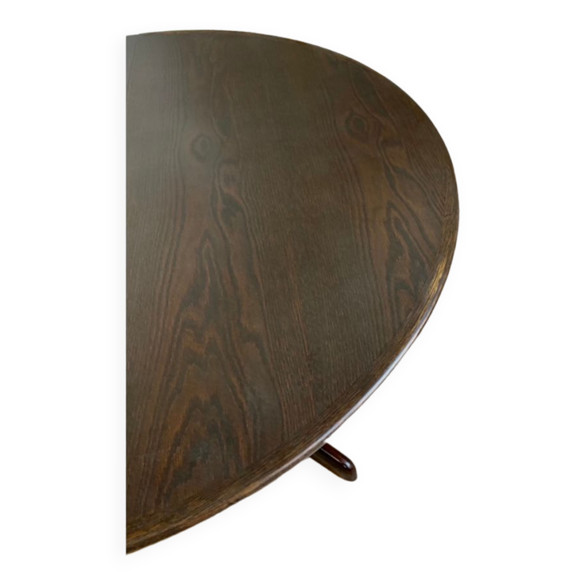 Dark wood extendable dining table, 1970s