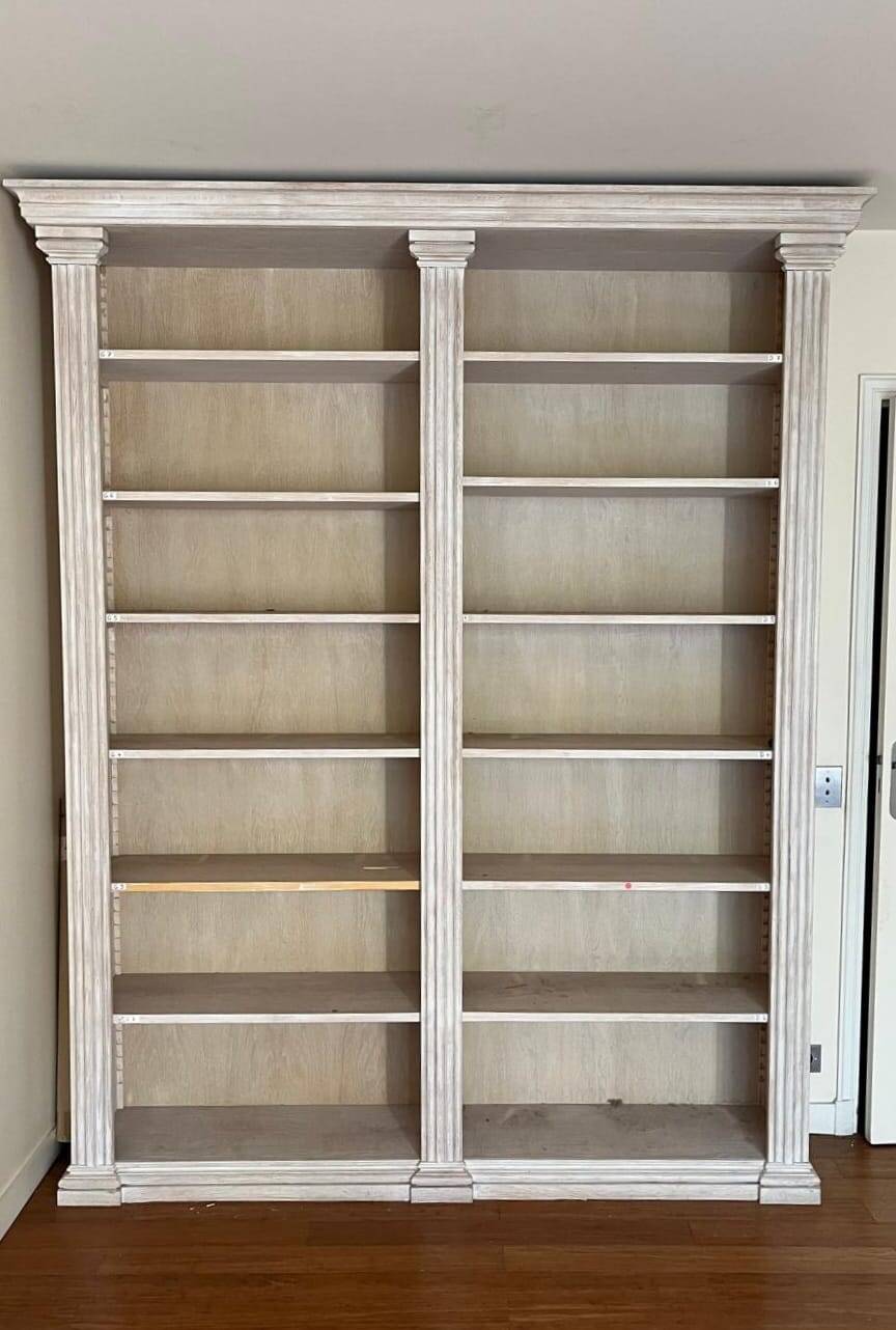 Cerused oak library - High-end