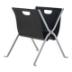 Italian folding magazine holder with saddle leather, 1970s