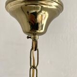 Vintage mother-of-pearl and brass pendant light