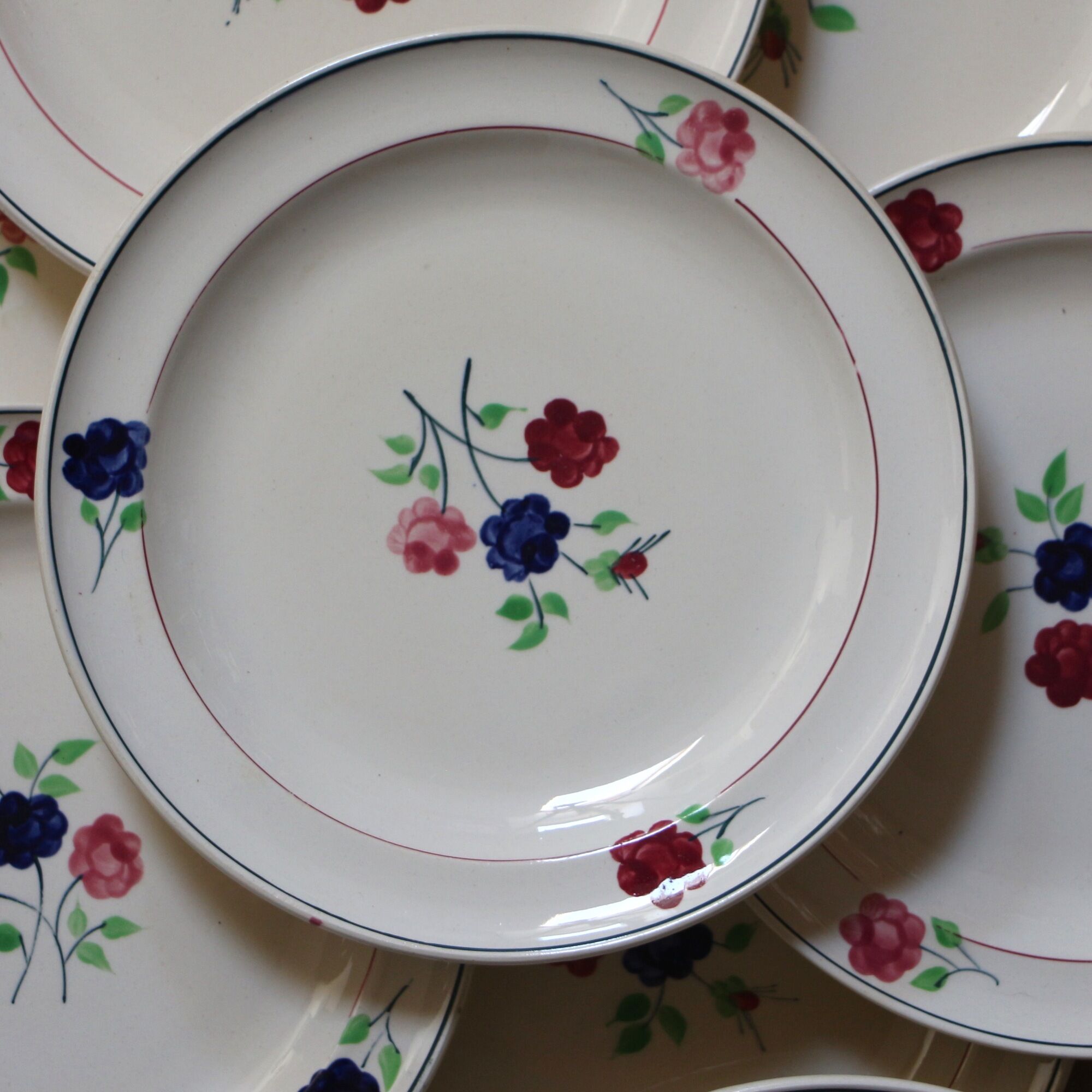 12 assiettes plates Mathilde | Selency