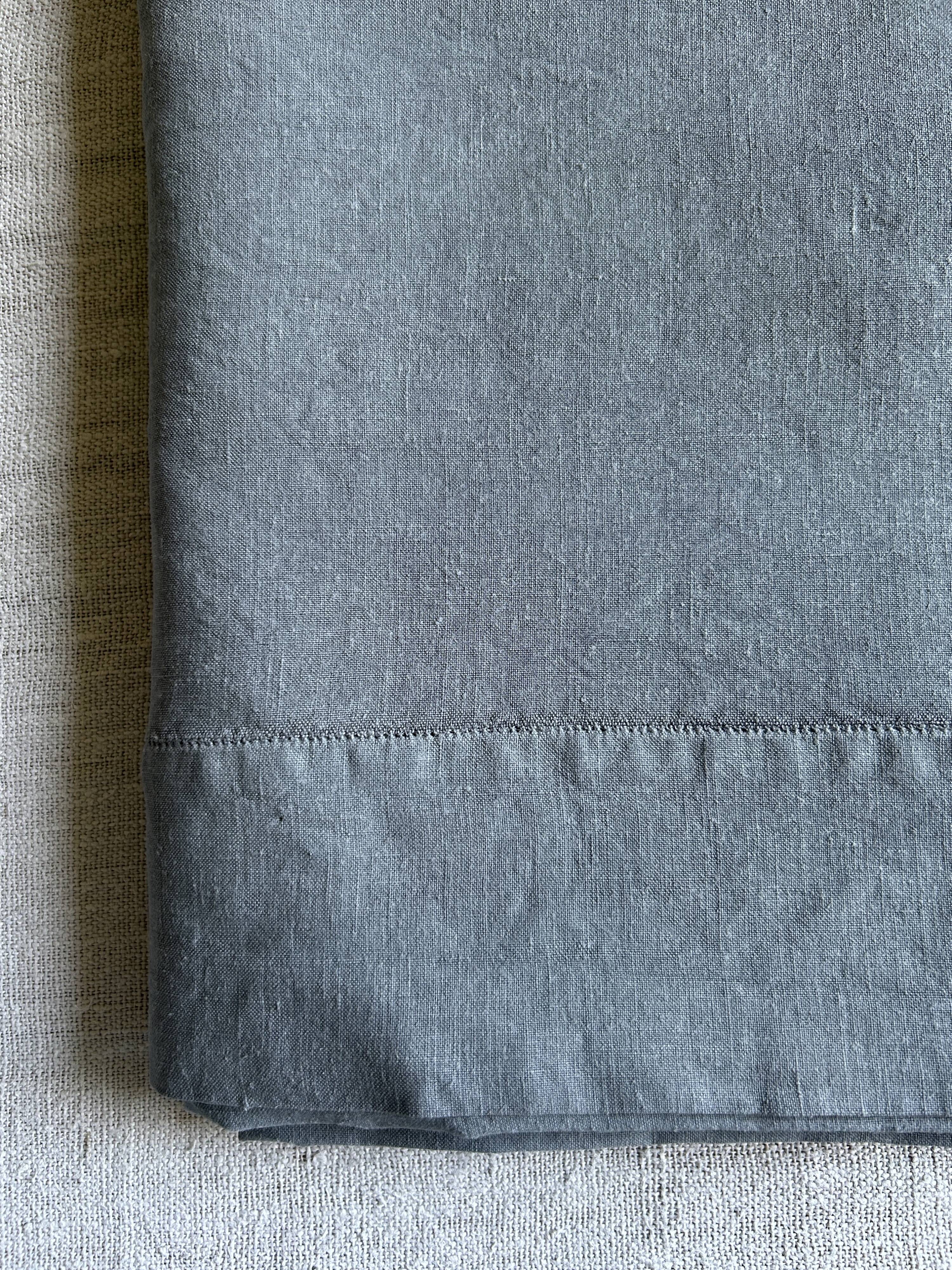 Antique Grey Linen Thread Sheet from the Roof of Paris