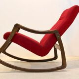 Rocking-chair in beech by Ton