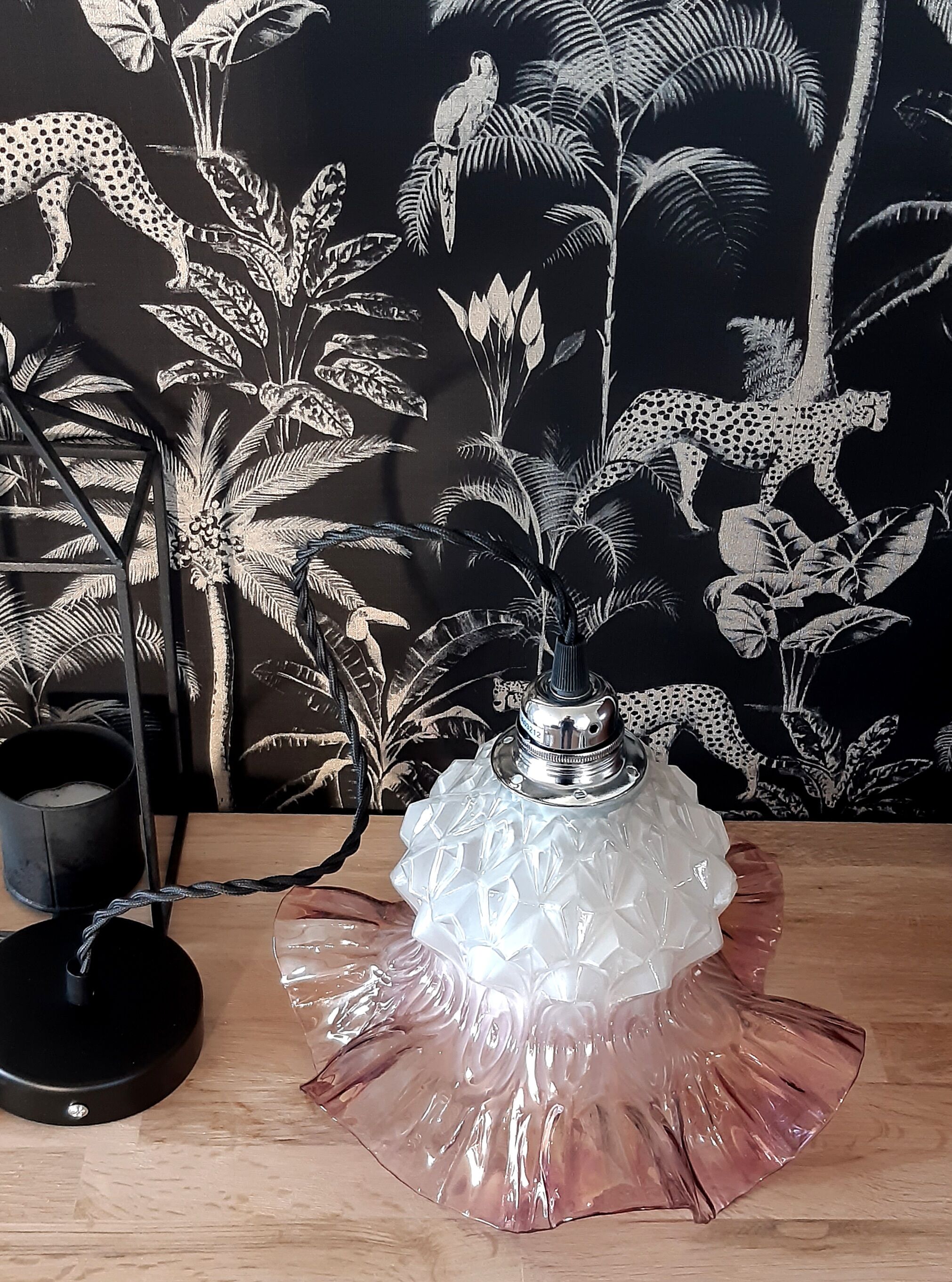 Giant tulip vintage suspension