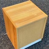 Commode table de chevet en bois massif avec 3 tiroirs