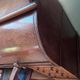 Beautiful vintage 20th-century American cylinder desk and its chair.