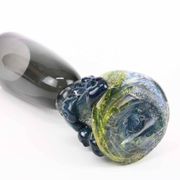Vesuvius Transcontinental, Unique Art Glass Vase by Björn Stern, Sweden 1989