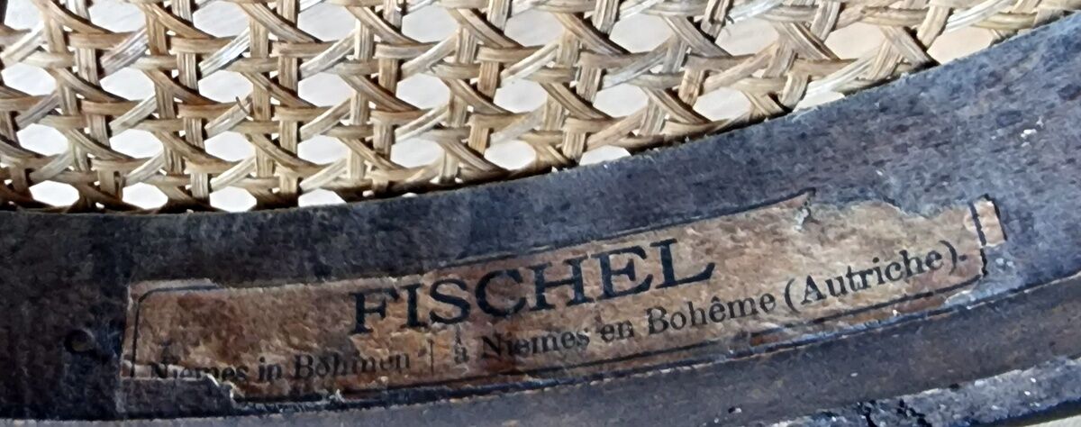 Pair of chairs bistrot Fischel n°18 of 1900 ca