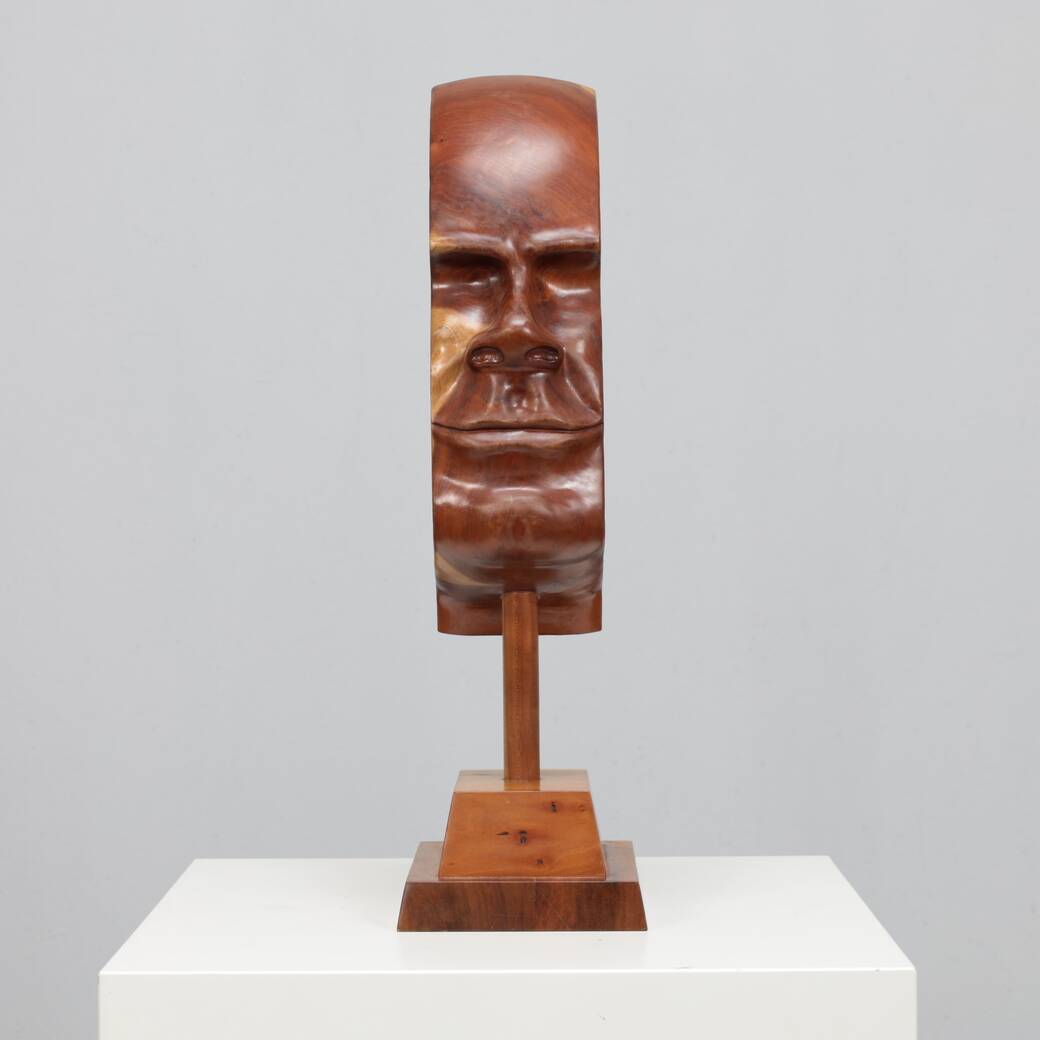 "Profile II" hand-carved 3D sculpture by Lawrence Schneider, 2007