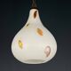 Murano opaline glass pendant lamp from the mid-century by Stilnovo, 1950s.
