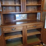 Oak sideboard kitchen glass doors