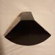 Corner wall lamp console with a golden cast iron djinn