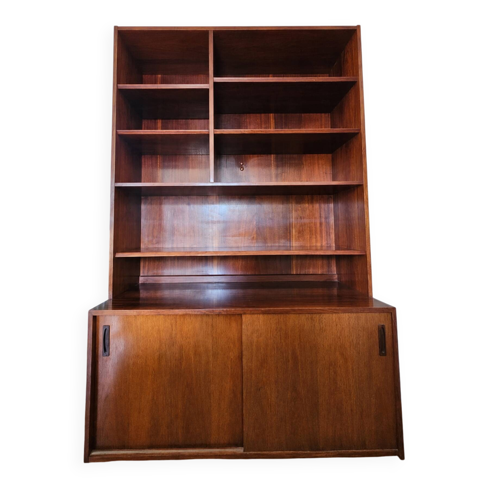 Scandinavian library in rosewood