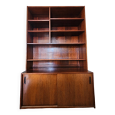 Scandinavian library in rosewood