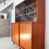 Burwood bookcase, mahogany and display case, 1976