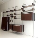 Meuble living / Bibliothèque suspendue modulable par Michel Ducaroy pour Ligne Roset Vintage 1970