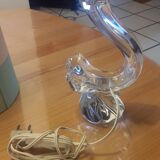 Signed Daum france vintage Crystal lamp