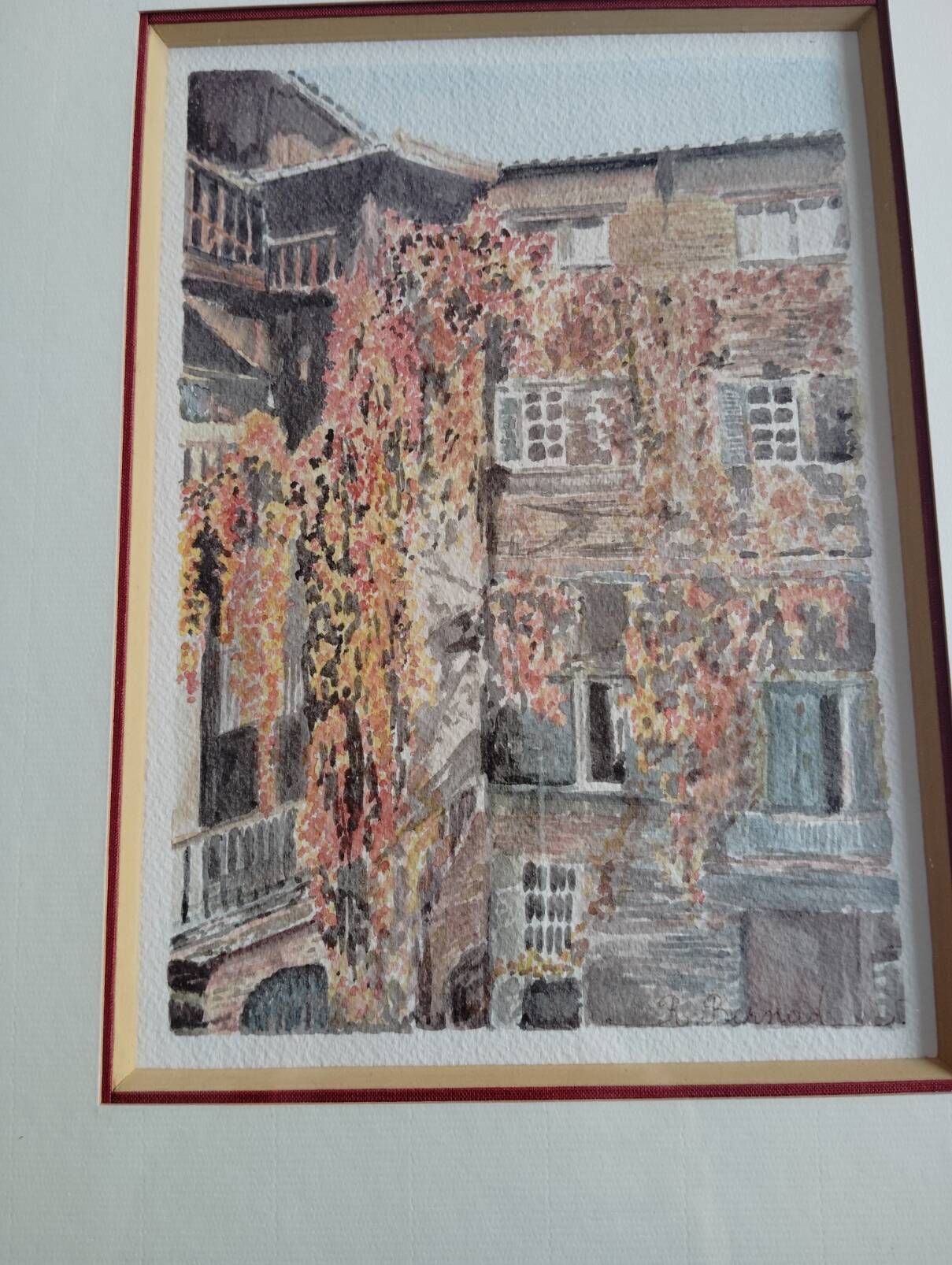 Frame with watercolour