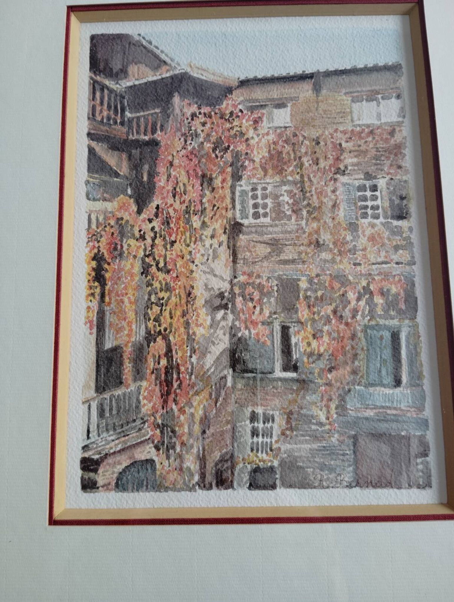 Frame with watercolour