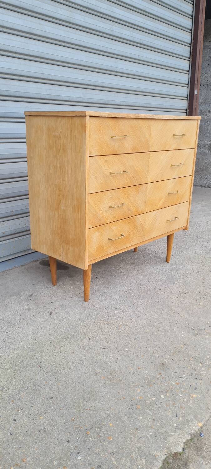Compass foot chest of drawers 1960