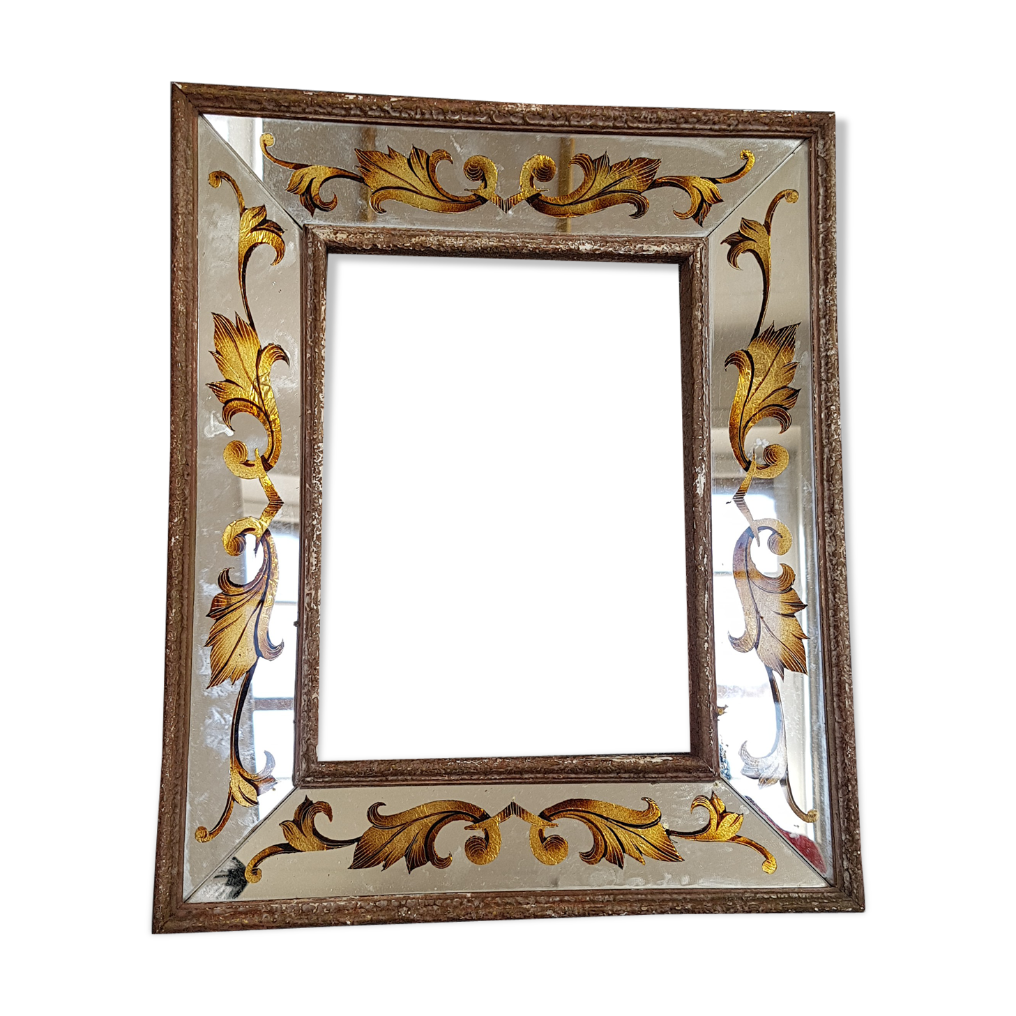 Venetian frame with parecloses around 1950 35x29