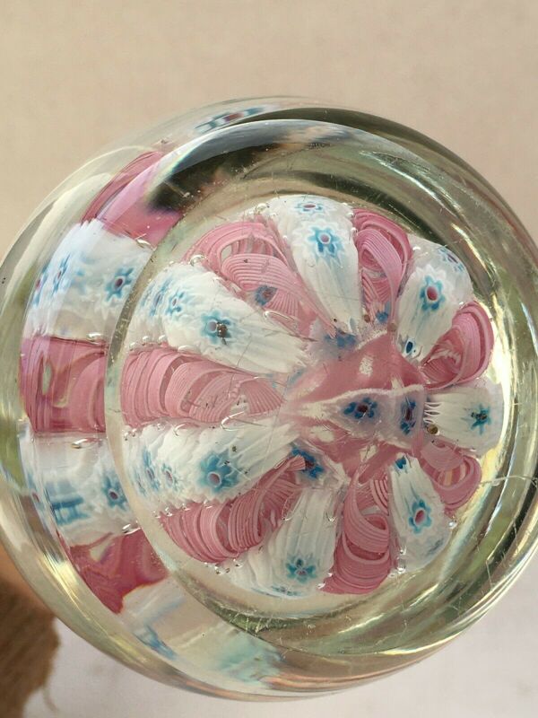 Vase soliflore pied presse papier millefiori murano