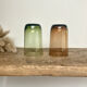 6 vintage coloured glasses