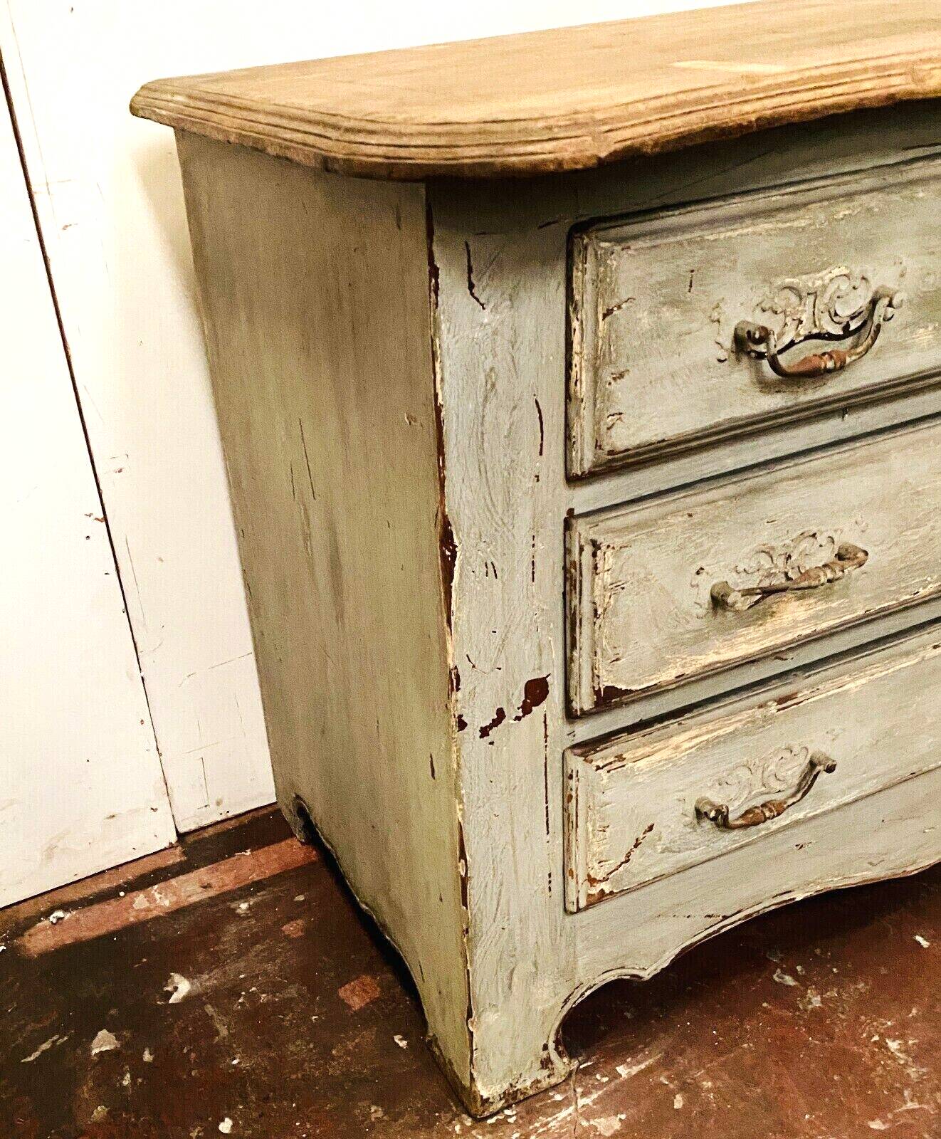 Storage cabinet patinated wood XX Century