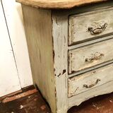 Storage cabinet patinated wood XX Century